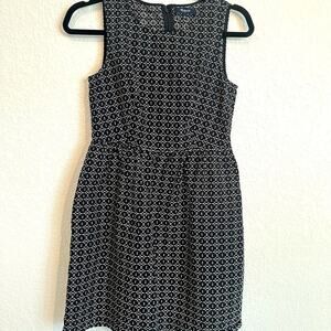 Madewell Line break Tank Black‎ and White Dress Sz 2 EUC